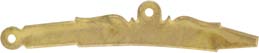 Sideplate for L&R's Bailes Lock, wax cast brass